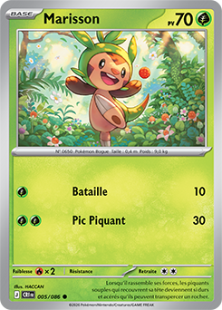 Carte Pokémon Marisson 5/86 de la série Chaos Ascendant en vente au meilleur prix