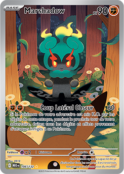 Carte Pokémon Illustration rare Marshadow 146/132 de la série Méga-Évolution