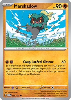 Carte Pokémon Peu commune Marshadow 80/132 de la série Méga-Évolution