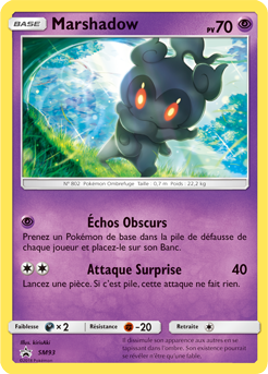 Carte Pokémon Marshadow SM93 de la série Promos Soleil et Lune en vente au meilleur prix