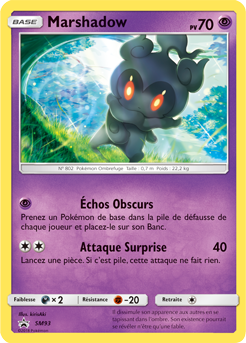 Carte Pokémon Promo Marshadow SM93 de la série Promos Soleil et Lune