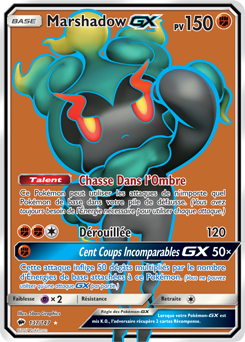 Carte Pokémon Marshadow GX 137/147 de la série Ombres Ardentes en vente au meilleur prix