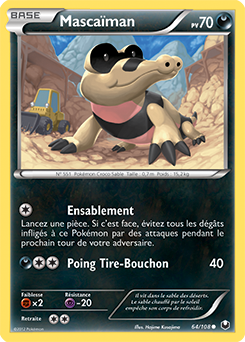Carte Pokémon Commune Mascaïman 64/108 de la série Explorateurs Obscurs