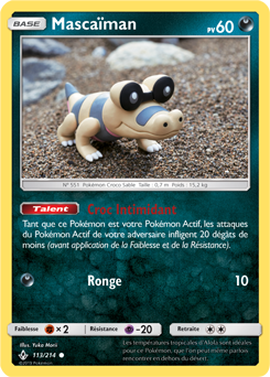 Carte Pokémon Mascaïman 113/214 de la série Alliance Infallible en vente au meilleur prix