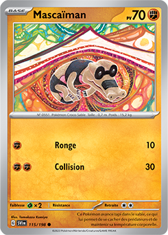 Carte Pokémon Mascaïman 115/198 de la série Écarlate et Violet en vente au meilleur prix