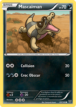 Carte Pokémon Commune Mascaïman 69/146 de la série X&Y