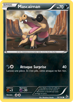 Carte Pokémon Mascaïman 56/106 de la série Étincelle en vente au meilleur prix