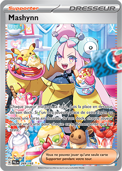 Carte Pokémon Illustration spéciale rare Mashynn 269/193 de la série Évolutions à Paldea