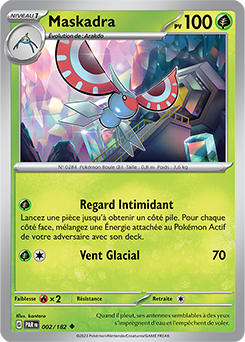 Carte Pokémon Peu commune Maskadra 2/182 de la série Faille Paradoxe