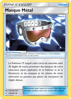 Carte Pokémon Masque Métal 148/181 de la série Duo de Choc en vente au meilleur prix