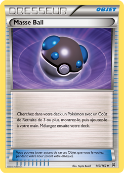 Carte Pokémon Peu commune Masse Ball 140/162 de la série Impulsion Turbo