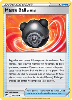 Carte Pokémon Peu commune Masse Ball de Hisui 146/189 de la série Astres Radieux