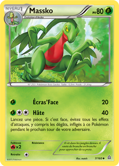 Carte Pokémon Commune Massko 7/160 de la série Primo Choc