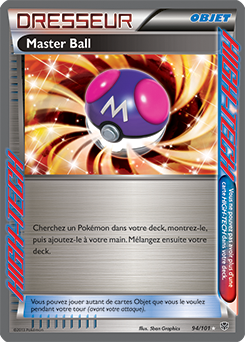 Carte Pokémon Master Ball 94/101 de la série Explosion Plasma en vente au meilleur prix