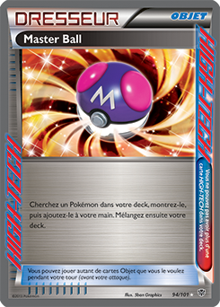 Carte Pokémon High-Tech Master Ball 94/101 de la série Explosion Plasma