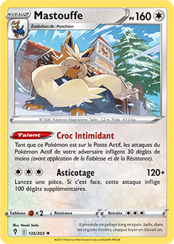 Carte Pokémon Mastouffe 135/203 de la série Évolution Céleste en vente au meilleur prix