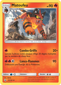 Carte Pokémon Matoufeu 25/149 de la série Soleil & Lune en vente au meilleur prix