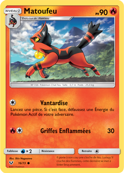 Carte Pokémon Commune Matoufeu 16/73 de la série Légendes Brillantes
