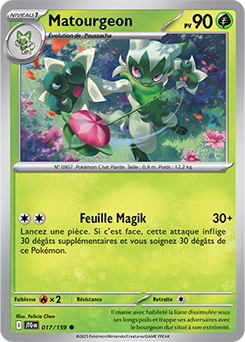 Carte Pokémon Communes Matourgeon 17/159 de la série Aventures Ensemble