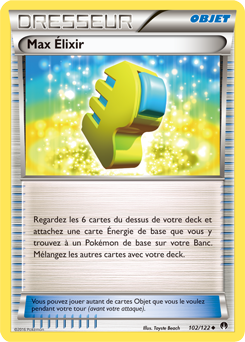 Carte Pokémon Peu commune Max Élixir 102/122 de la série Rupture Turbo