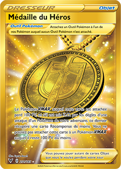 Carte Pokémon Médaille du Héros 201/185 de la série Voltage Éclatant en vente au meilleur prix