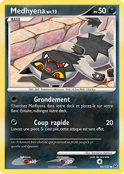 Carte Pokémon Medhyena 86/127 de la série Platine en vente au meilleur prix