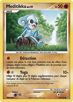 Carte Pokémon Meditikka 89/130 de la série Diamant & Perle en vente au meilleur prix