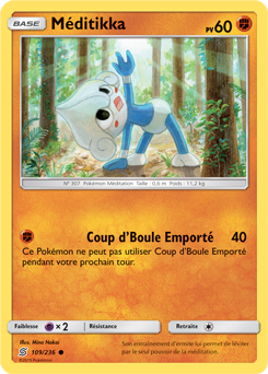 Carte Pokémon Méditikka 109/236 de la série Harmonie des Esprits en vente au meilleur prix