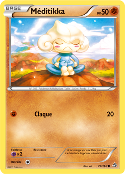 Carte Pokémon Commune Méditikka 79/160 de la série Primo Choc