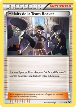 Carte Pokémon Méfaits de la Team Rocket 112/124 de la série Impact des Destins en vente au meilleur prix