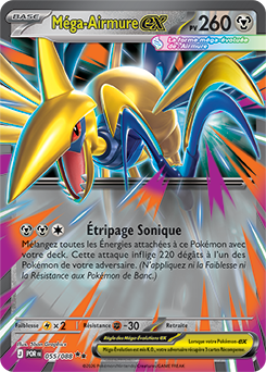 Carte Pokémon Méga Airmure ex 55/88 de la série Équilibre Parfait en vente au meilleur prix