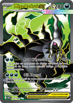 Carte Pokémon Méga Darkrai ex 101/84 de la série Nuit Noire en vente au meilleur prix
