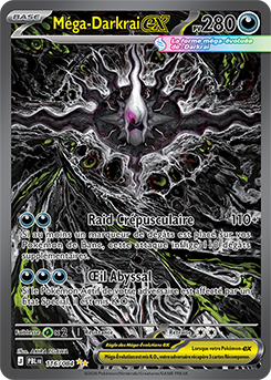Carte Pokémon Illustration spéciale rare Méga Darkrai ex 116/84 de la série Nuit Noire