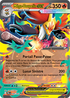 Carte Pokémon Méga Goupelin ex 8/84 de la série Nuit Noire en vente au meilleur prix