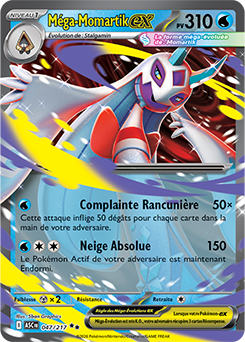 Carte Pokémon Méga Momartik ex 47/217 de la série Héros Transcendants en vente au meilleur prix