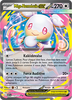 Carte Pokémon Méga Nanméouïe ex 172/217 de la série Héros Transcendants en vente au meilleur prix