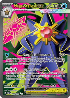 Carte Pokémon Méga Staross ex 102/88 de la série Équilibre Parfait en vente au meilleur prix