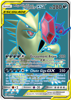 Carte Pokémon Pokémon Full Art Méga-Ténéfix Tyranocif GX 225/236 de la série Harmonie des Esprits