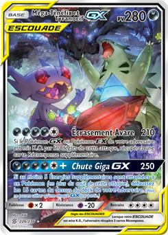 Carte Pokémon Méga-Ténéfix Tyranocif GX 226/236 de la série Harmonie des Esprits en vente au meilleur prix