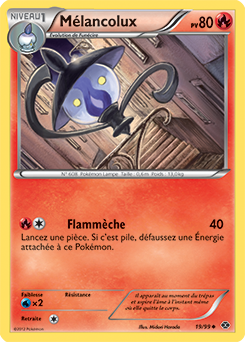 Carte Pokémon Mélancolux 19/99 de la série Destinées Futures en vente au meilleur prix