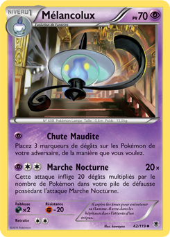 Carte Pokémon Mélancolux 42/119 de la série Vigueur Spectrale en vente au meilleur prix