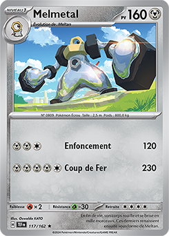 Carte Pokémon Melmetal 117/162 de la série Forces Temporelles en vente au meilleur prix