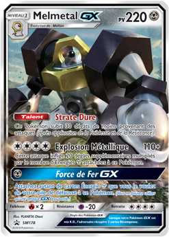 Carte Pokémon Melmetal GX SM178 de la série Promos Soleil et Lune en vente au meilleur prix