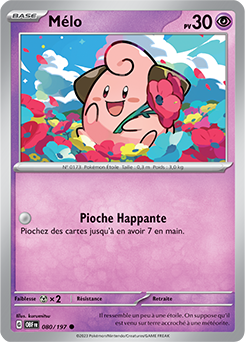 Carte Pokémon Communes Mélo 80/197 de la série Flammes Obsidiennes