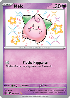 Carte Pokémon Mélo 150/91 de la série Destinées de Paldea en vente au meilleur prix