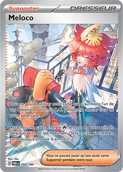 Carte Pokémon Illustration spéciale rare Meloco 254/182 de la série Faille Paradoxe
