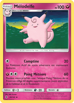 Carte Pokémon Mélodelfe 89/145 de la série Gardiens Ascendants en vente au meilleur prix