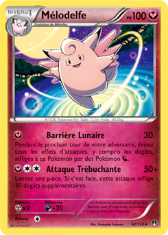 Carte Pokémon Mélodelfe 82/122 de la série Rupture Turbo en vente au meilleur prix