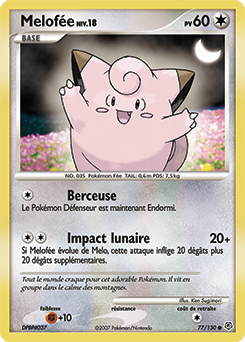 Carte Pokémon Mélofée 77/130 de la série Diamant & Perle en vente au meilleur prix