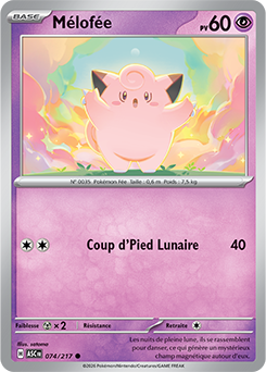 Carte Pokémon Mélofée 74/217 de la série Héros Transcendants en vente au meilleur prix
